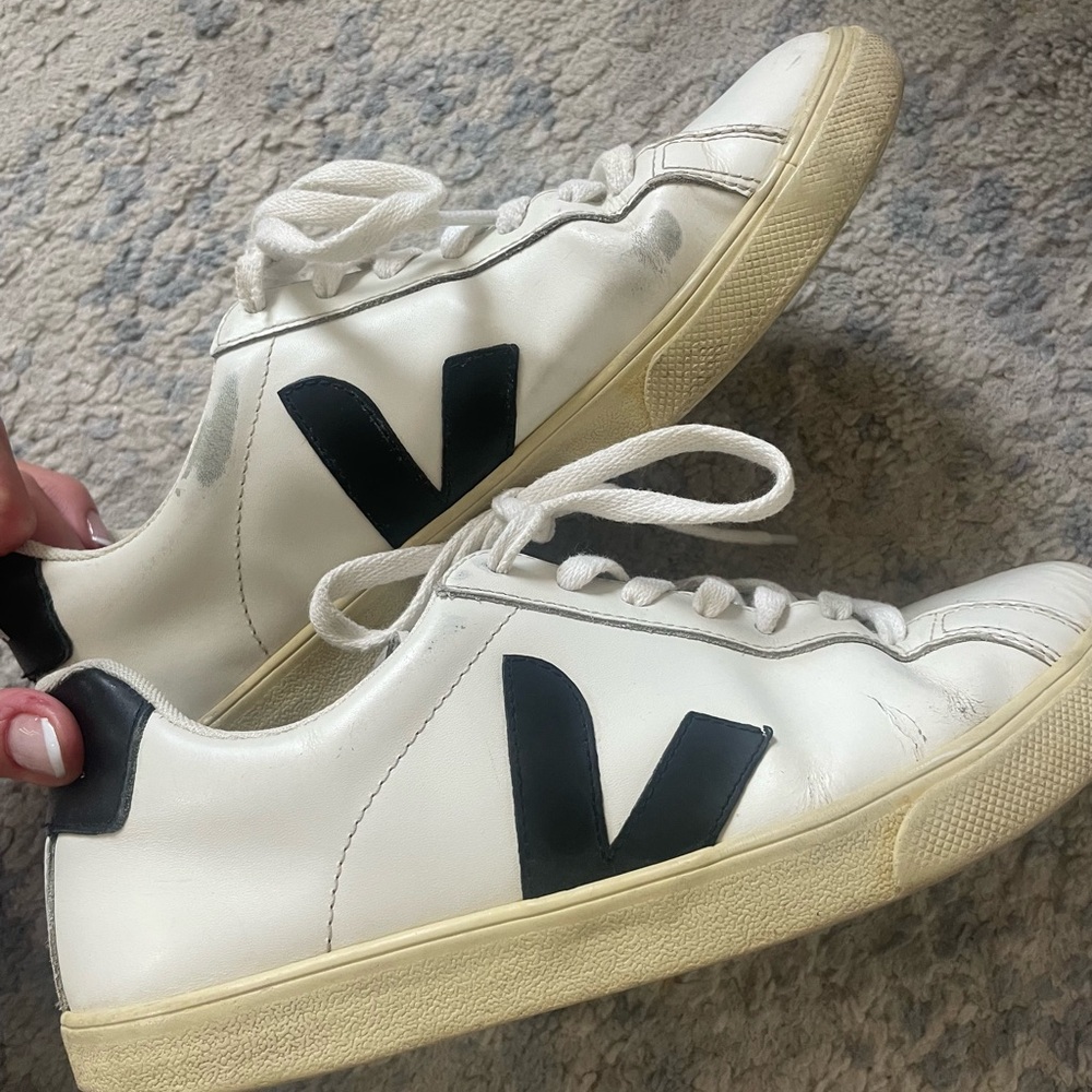 Veja White and Black Women's Sneakers